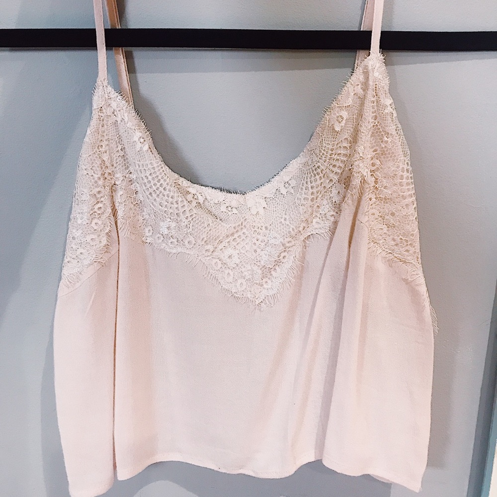 Lace Light Pink Tank